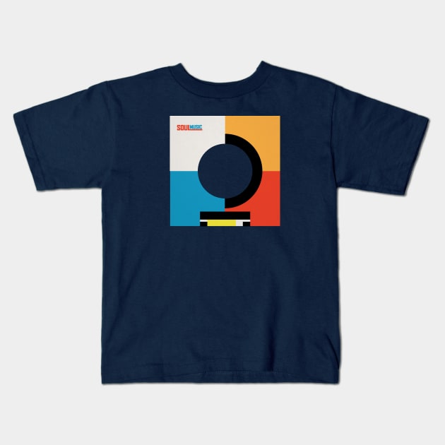 Soul Music Cover Kids T-Shirt by modernistdesign